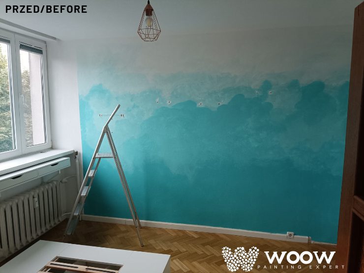 Malowanie sypialni na Żoliborzu
