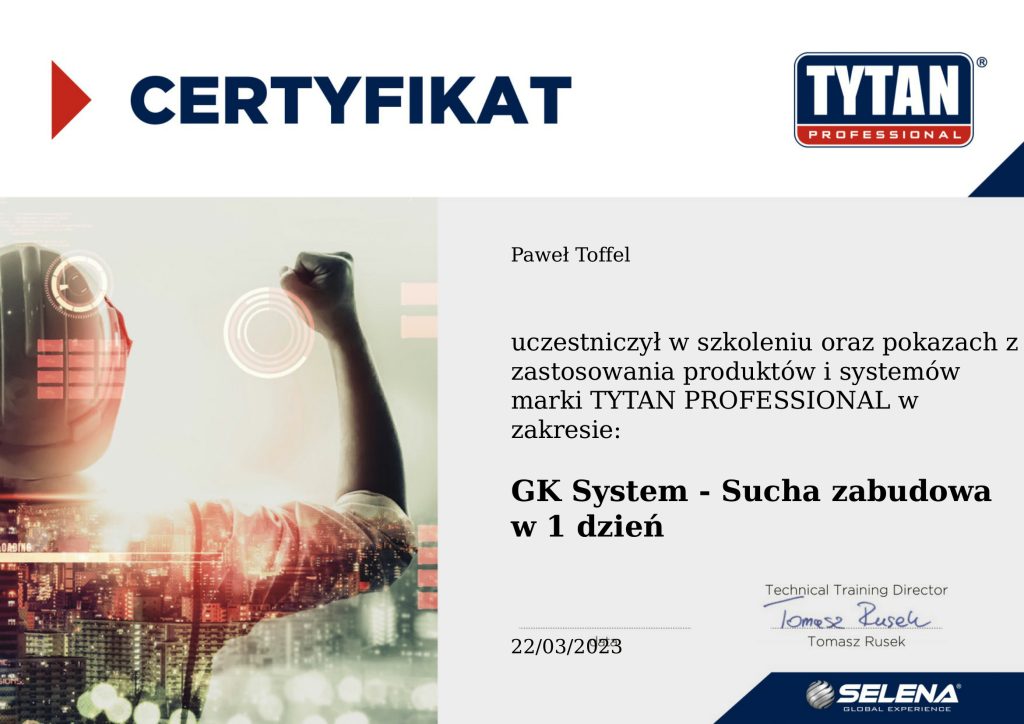 Tytan Professional GK System - Sucha zabudowa
