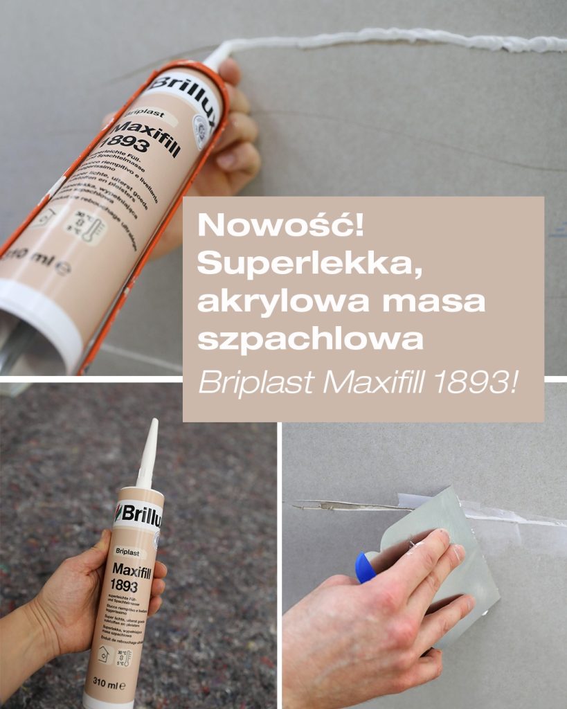 Briplast Maxifill 1893 - Lekka i łatwa w użyciu masa szpachlowa
