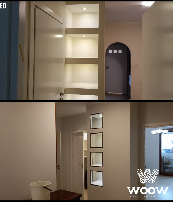 Luksusowe Malowanie na Wilanowie: 175 m2, Białe Sufity i Eleganckie Szare Ściany!