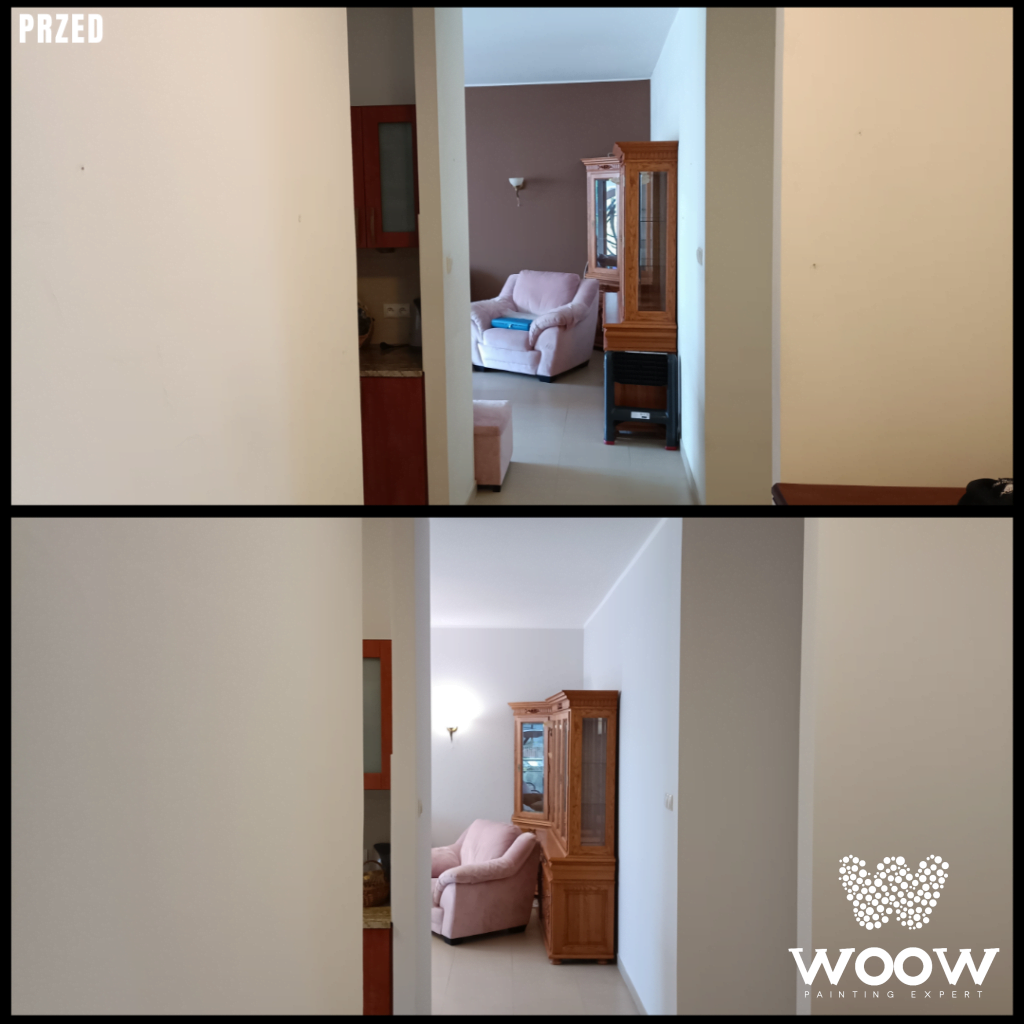 Luksusowe Malowanie na Wilanowie: 175 m2, Białe Sufity i Eleganckie Szare Ściany!
