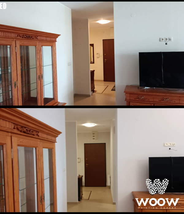 Luksusowe Malowanie na Wilanowie: 175 m2, Białe Sufity i Eleganckie Szare Ściany!