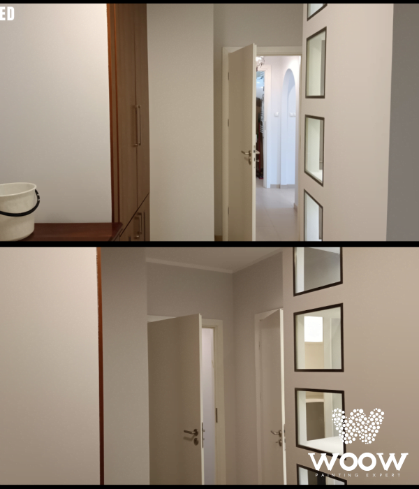 Luksusowe Malowanie na Wilanowie: 175 m2, Białe Sufity i Eleganckie Szare Ściany!