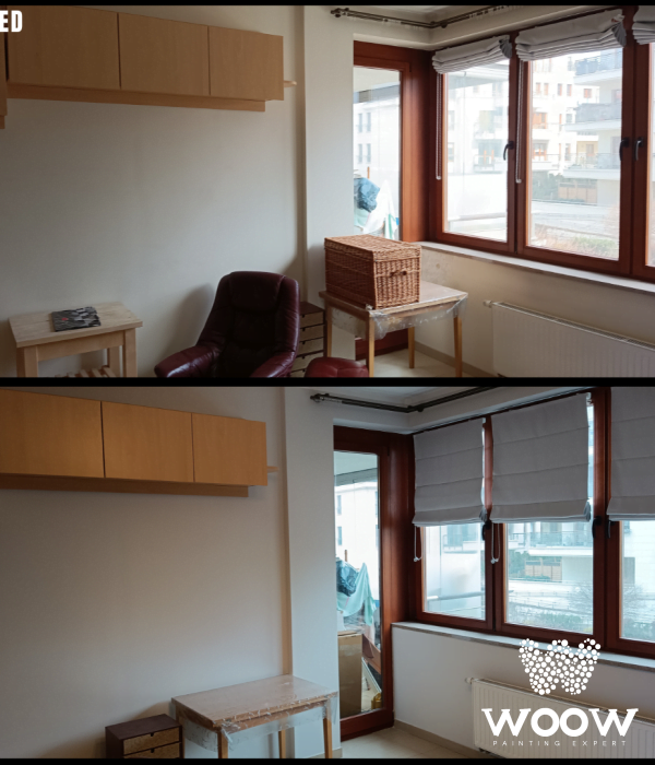 Luksusowe Malowanie na Wilanowie: 175 m2, Białe Sufity i Eleganckie Szare Ściany!