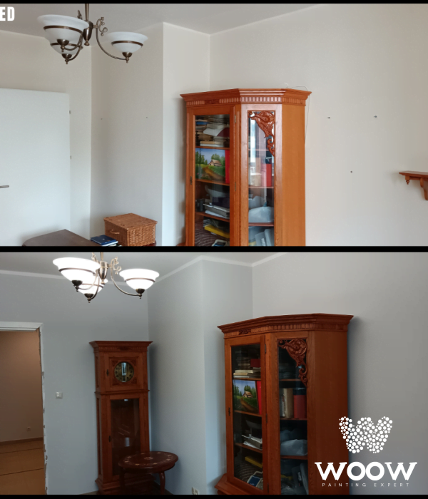 Luksusowe Malowanie na Wilanowie: 175 m2, Białe Sufity i Eleganckie Szare Ściany!