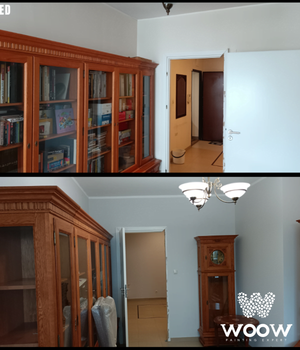 Luksusowe Malowanie na Wilanowie: 175 m2, Białe Sufity i Eleganckie Szare Ściany!