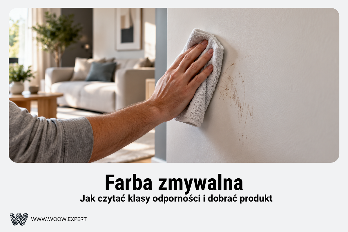 Czyszczenie Zabrudzenia Z Matowej Ściany Pomalowanej Farbą Odporną Na Zmywanie.