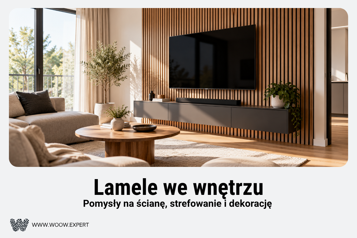 Drewniane Lamele Dekoracyjne Na Ścianie Nowoczesnego Salonu.