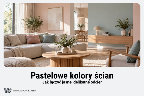 Jasne Wnętrze Z Pastelowymi Ścianami W Delikatnych Odcieniach Różu I Błękitu.