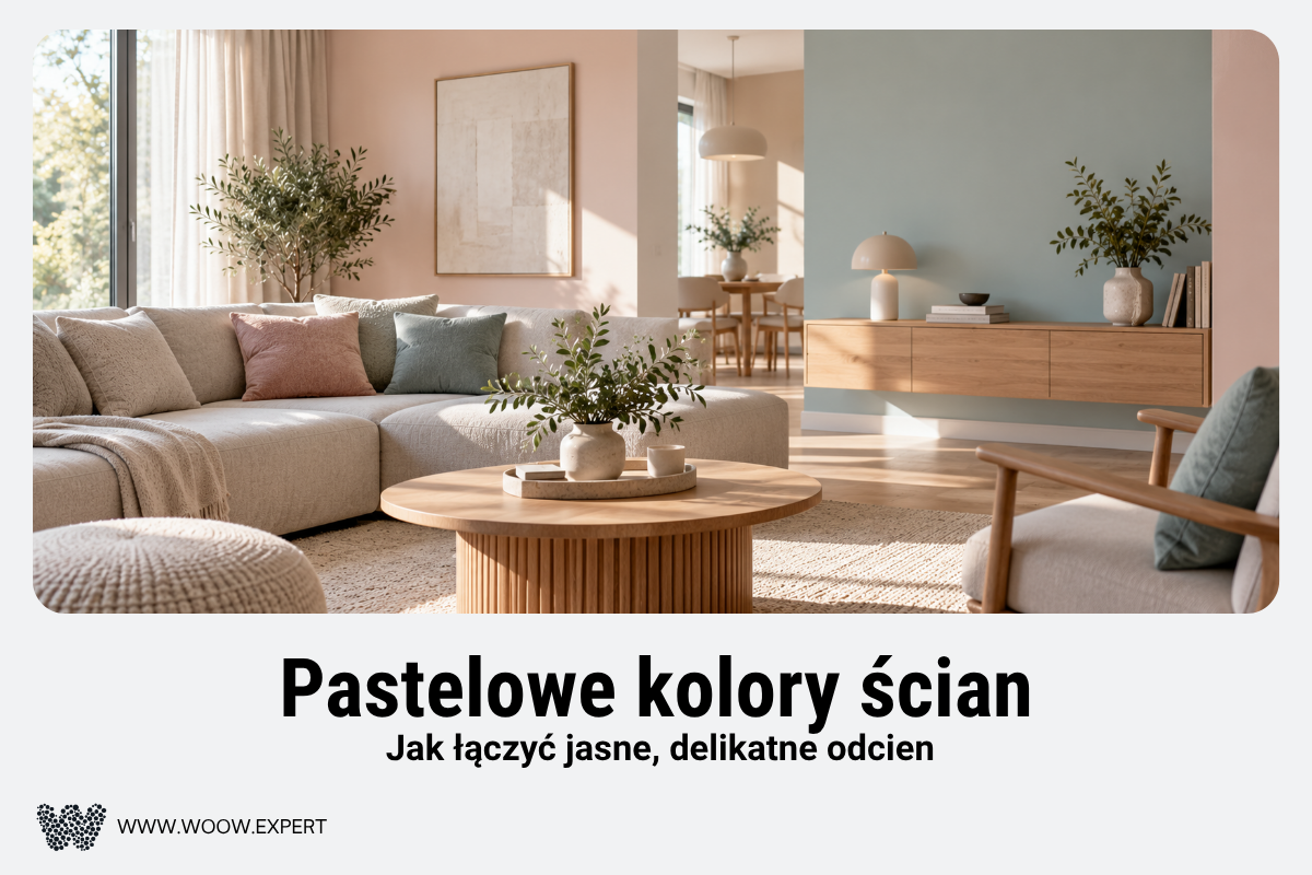 Jasne Wnętrze Z Pastelowymi Ścianami W Delikatnych Odcieniach Różu I Błękitu.