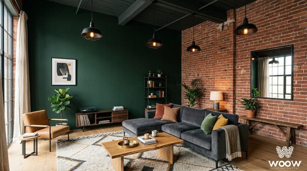Soft Loft - elegancja bez betonu, czyli jak dobrać barwy farb do cegły i surowego metalu