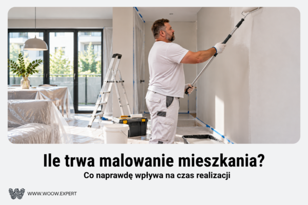 Malarz Podczas Sprawnego Malowania Przygotowanego Mieszkania.