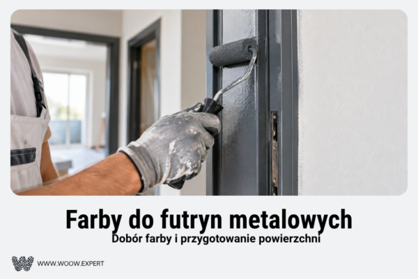 Malowanie Metalowej Futryny Drzwiowej Po Przygotowaniu I Zagruntowaniu Powierzchni.