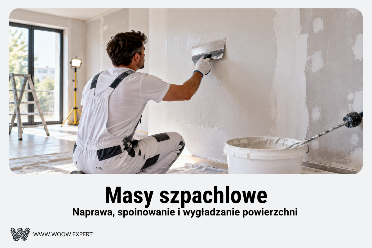 Nakładanie Masy Szpachlowej Na Ścianę Podczas Przygotowania Powierzchni Do Malowania.