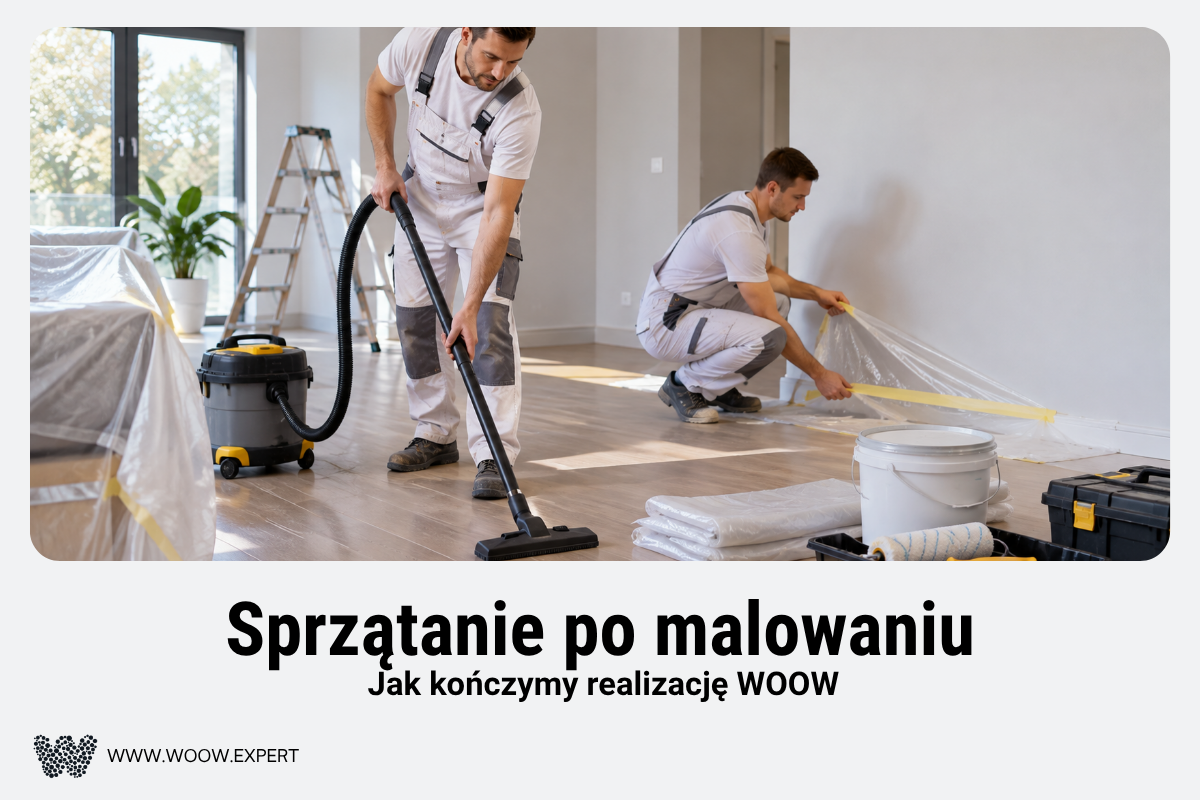 Odkurzanie I Usuwanie Zabezpieczeń Po Zakończeniu Malowania Wnętrza.