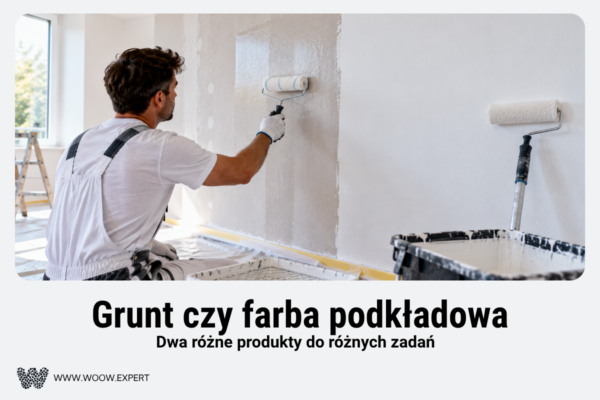 Przygotowanie Ściany Do Malowania Z Użyciem Transparentnego Gruntu I Białej Farby Podkładowej.