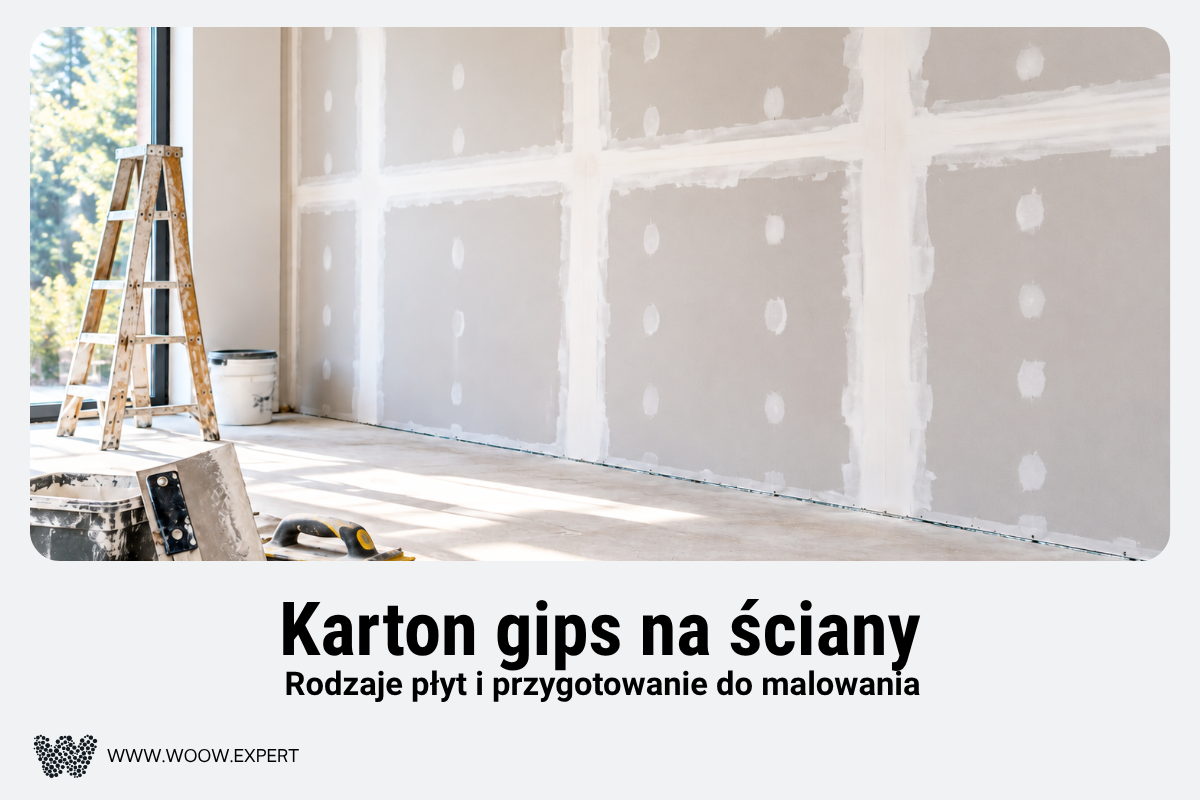 Ściana Wykonana Z Płyt Gipsowo-Kartonowych Przygotowywana Do Szpachlowania I Malowania.