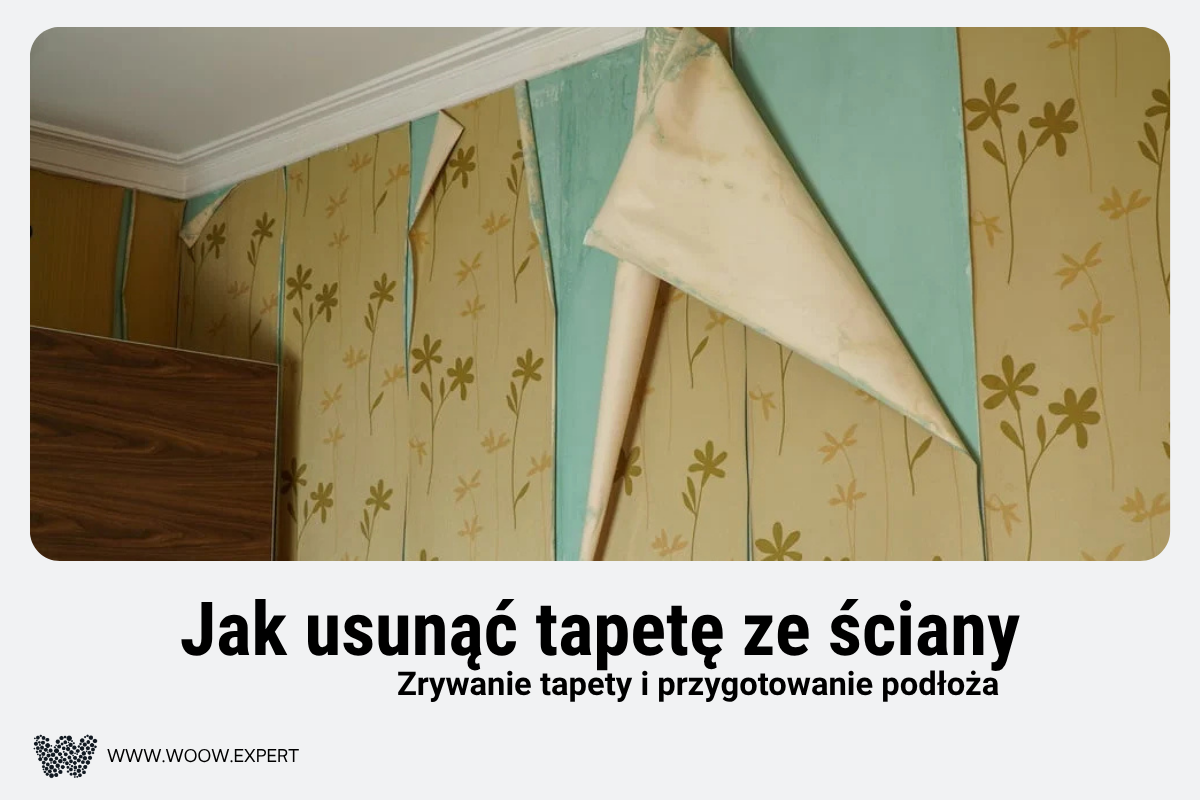 Usuwanie Starej Tapety Ze Ściany Podczas Przygotowania Powierzchni Do Dalszych Prac Malarskich.